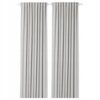 IKEA MAJGULL ZASŁONA ZACIEMNIAJĄCA JASNOSZARA 2 SZT. 145X300 CM