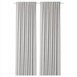 IKEA MAJGULL ZASŁONA ZACIEMNIAJĄCA JASNOSZARA 2 SZT. 145X300 CM