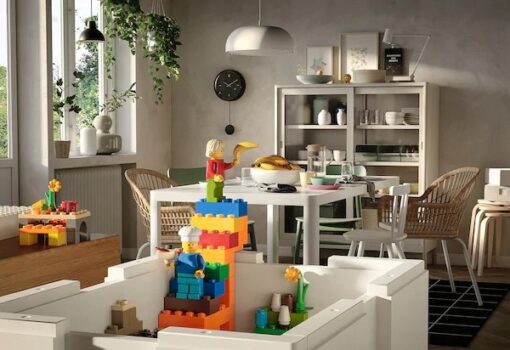 IKEA BYGGLEK ZESTAW KLOCKÓW LEGO KOLOROWE KLOCKI 201 SZTUK - obrazek 4