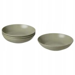 IKEA FARGKLAR ZESTAW TALERZY - TALERZ GŁĘBOKI 23CM 4 SZT.