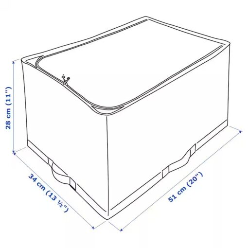 IKEA STUK TORBA DO PRZECHOWYWANIA ZIELONA 34x51x28 - obrazek 6