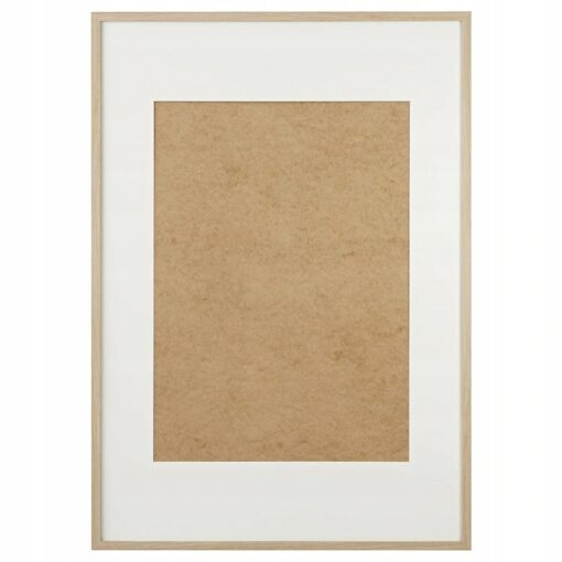 IKEA RIBBA RAMKA DĄB BEJCOWANY NA BIAŁO 70x100 CM
