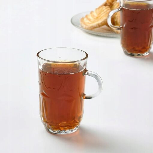 IKEA SALLSKAPLIG KUBEK SZKLANY ZE WZOREM 220 ML - obrazek 2