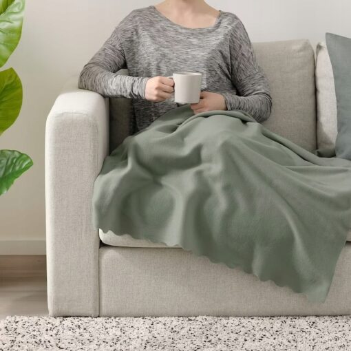 IKEA THORGUN PLED KOC JASNY ZIELONY 120x160 CM - obrazek 2