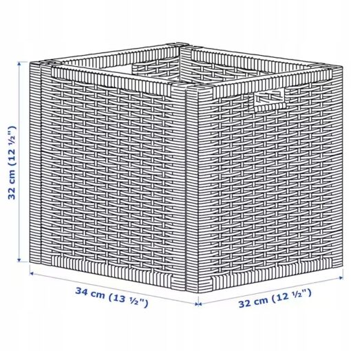 IKEA BRANAS KOSZ PUDEŁKO RATTAN 32X34X32 CM - obrazek 7