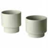 IKEA DRAKFRUKT OSŁONKA DONICZKI ZIELONY 15CM 2 SZT
