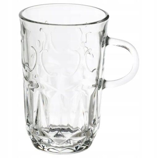 IKEA SALLSKAPLIG KUBEK SZKLANY ZE WZOREM 220 ML