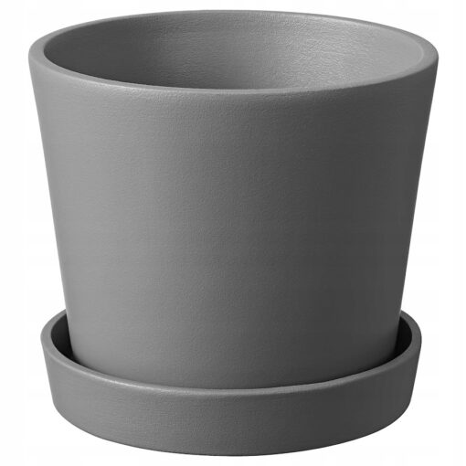 IKEA SMULGUBBE DONICZKA Z PODSTAWKĄ SZARA 9 CM