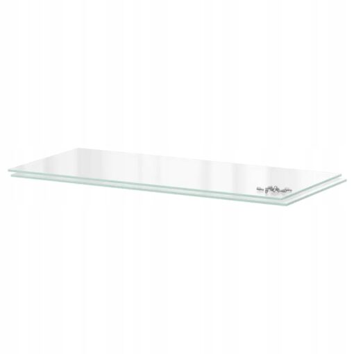 IKEA UTRUSTA PÓŁKA + WSPORNIK SZKŁO 80x37 cm 2 SZT
