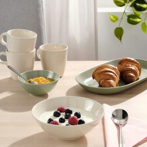 IKEA FARGKLAR MISKA BEŻOWA Z POŁYSKIEM 16 CM 4 SZT - obrazek 2