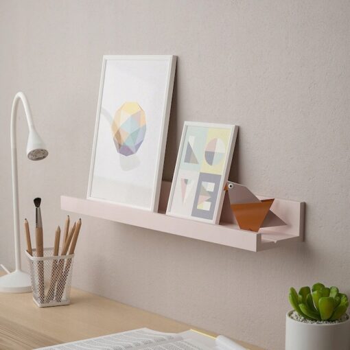IKEA MOSSLANDA PÓŁKA NA ZDJĘCIA RÓŻOWA 55 cm - obrazek 2