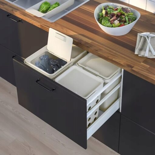 IKEA HALLBAR KOSZ Z POKRYWĄ NA ODPADY BIO 10 L - obrazek 6