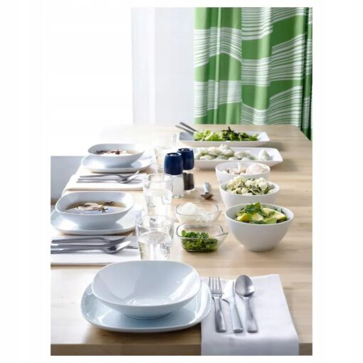 IKEA VARDERA TALERZ GŁĘBOKI PORCELANOWY BIAŁY 20cm - obrazek 3
