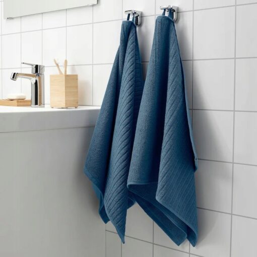 IKEA VAGSJON RĘCZNIK DO RĄK NIEBIESKI 50x100cm - obrazek 2