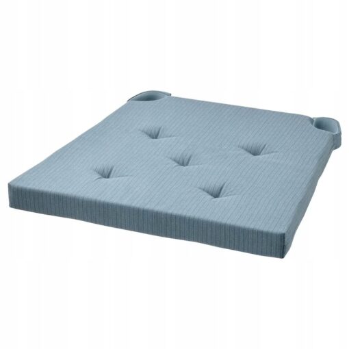 IKEA JUSTINA PODUSZKA NA KRZESŁO SZARE /NIEBIESKIE