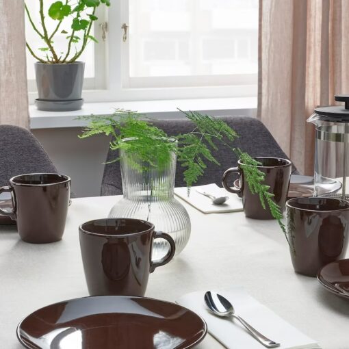 IKEA FARGKLAR KUBEK BRĄZOWY Z POŁYSKIEM 370 ML - obrazek 3