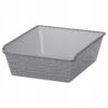 IKEA KOMPLEMENT KOSZ DRUCIANY SZARY 50x58 CM