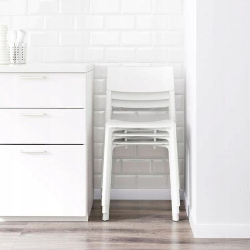 IKEA JANINGE KRZESŁO BIAŁE 50x46x76 CM - obrazek 6