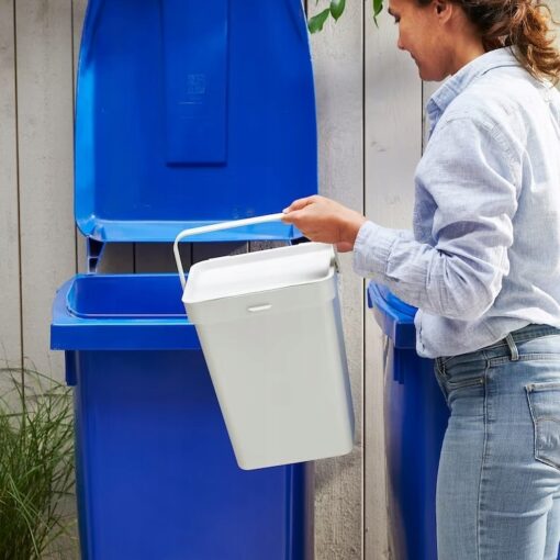IKEA HALLBAR KOSZ Z POKRYWĄ NA ODPADY BIO 10 L - obrazek 2