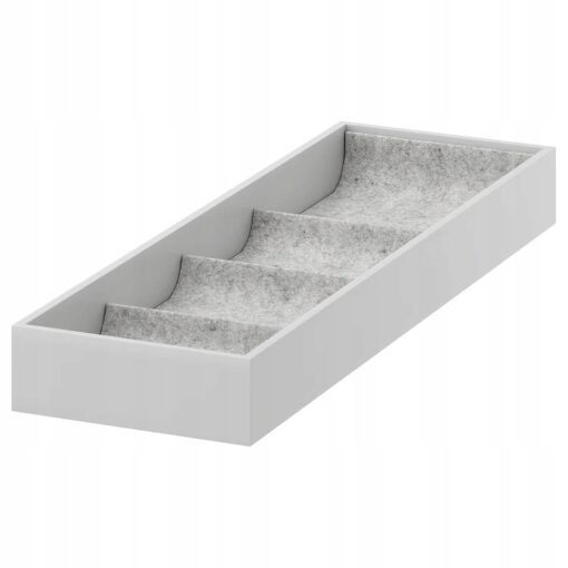 IKEA KOMPLEMENT WKŁAD Z PRZEGRODAMI SZARY 15x53x5