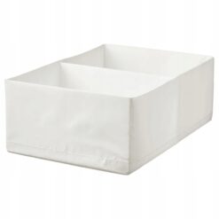 IKEA STUK PUDEŁKO Z PRZEGRÓDKAMI BIAŁE 34x51x18 cm
