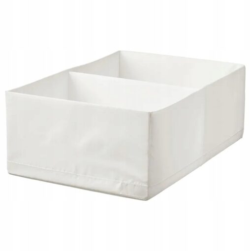 IKEA STUK PUDEŁKO Z PRZEGRÓDKAMI BIAŁE 34x51x18 cm