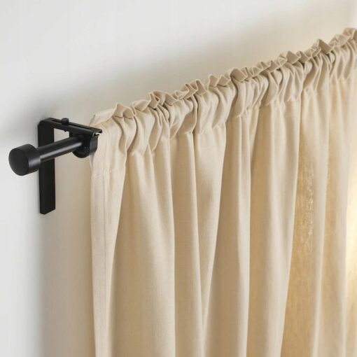 IKEA RACKA KARNISZ CZARNY REGULOWANY 70-120 cm - obrazek 2