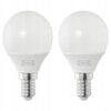 IKEA SOLHETTA ŻARÓWKA LED E14 250 LUMEN OPALOWA BIEL 2 SZTUKI