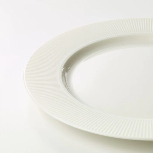 IKEA OFANTLIGT TALERZ OBIADOWY BIAŁY 28 cm - obrazek 2
