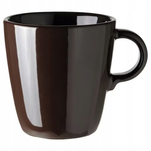 IKEA FARGKLAR KUBEK BRĄZOWY Z POŁYSKIEM 370 ML