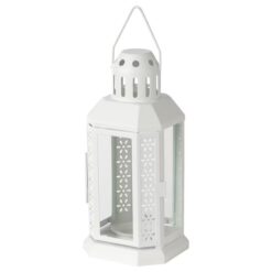 IKEA ENRUM LATARENKA LAMPION BIAŁY 22 CM