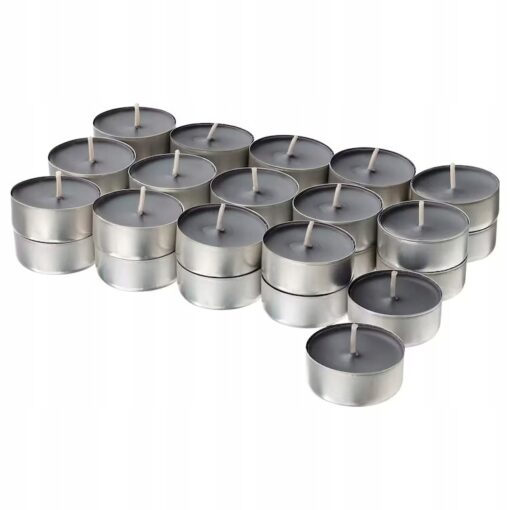 IKEA LOVTRAD ŚWIECZKI TEALIGHT RÓŻA I DREWNO SANDAŁOWE 30 SZT
