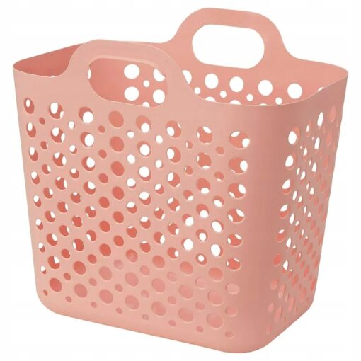 IKEA SLIBB KOSZ NA PRANIE ELASTYCZNY RÓŻOWY
