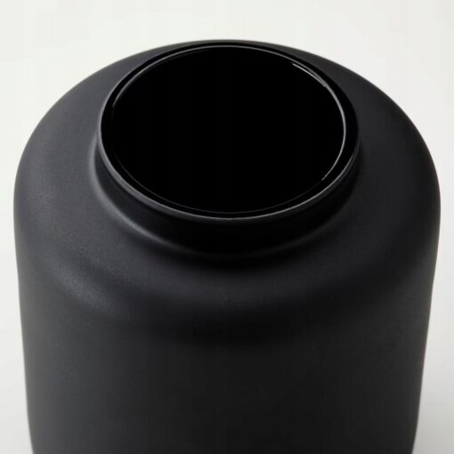 IKEA KONSTFULL WAZON SZKŁO MATOWE / CZARNY 10 CM - obrazek 4