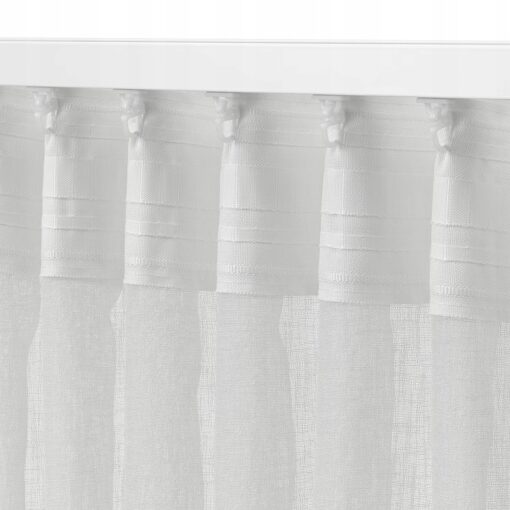 IKEA ANGSRUTEMAL FIRANKI KREMOWE 145x300 CM 2 SZT. - obrazek 4