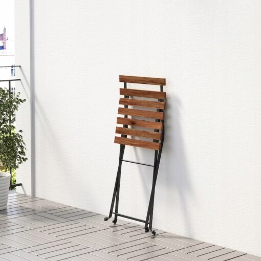 IKEA TARNO KRZESŁO OGRODOWE SKŁADANE CZARNE/BRĄZ - obrazek 2