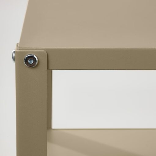 IKEA KNARREVIK STOLIK NOCNY BEŻ-ZIELONY 37x28 CM - obrazek 2