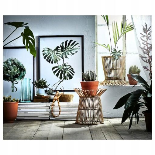 IKEA KANELSTANG STOJAK NA DONICZKĘ RATTANOWY 29 CM - obrazek 2
