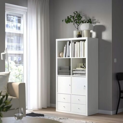 IKEA KALLAX WKŁAD Z DRZWIAMI NA ZAMEK BIAŁY 33x33 - obrazek 4