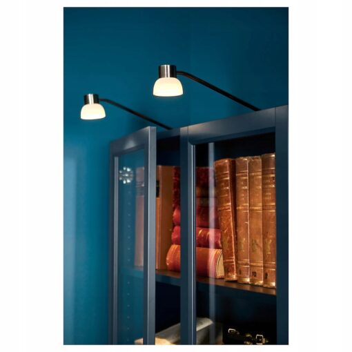 IKEA LINDSHULT OŚWIETLENIE REGAŁOWE LED NIKLOWANE - obrazek 4
