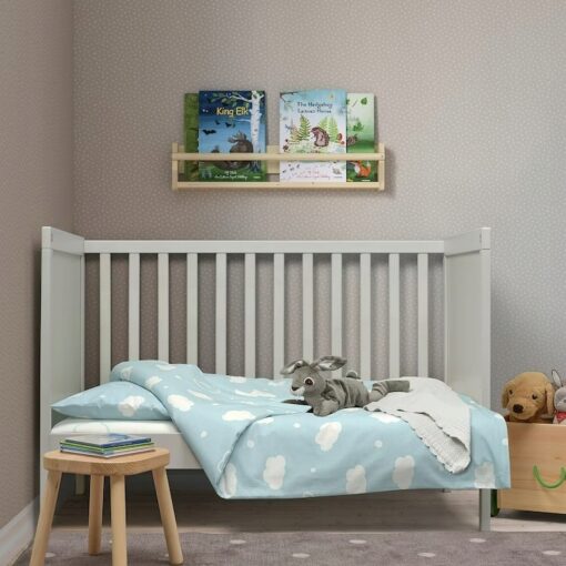 IKEA RINGDUVA KOMPLET POŚCIELI DO ŁÓŻECZKA NIEBIE. - obrazek 4