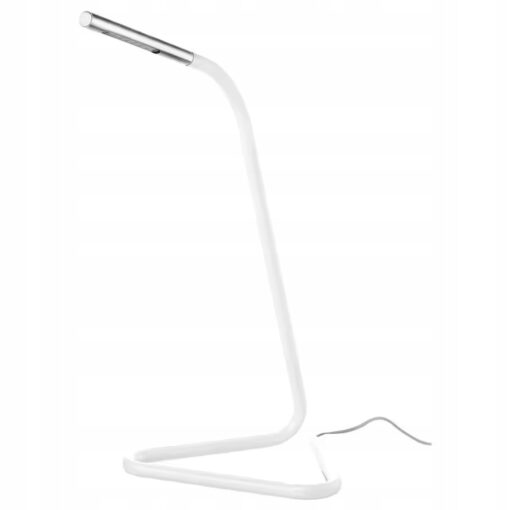 IKEA HARTE LAMPA BIURKOWA LED BIAŁA / SREBRNA
