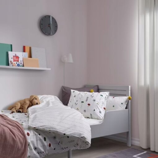 IKEA NATTSLANDA KOMPLET POŚCIELI W KWIATY 150x200 - obrazek 6