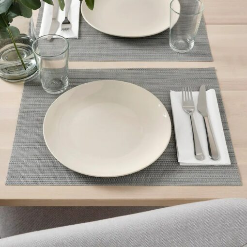 IKEA FARGKLAR TALERZ Z POŁYSKIEM BEŻ 26 CM 4 SZT. - obrazek 3