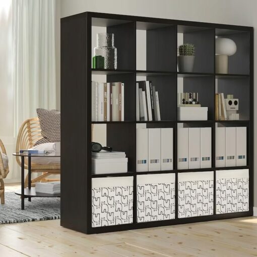 IKEA DRONA PUDEŁKO BEŻOWE / WZÓR W KOTY 33x38x33cm - obrazek 2
