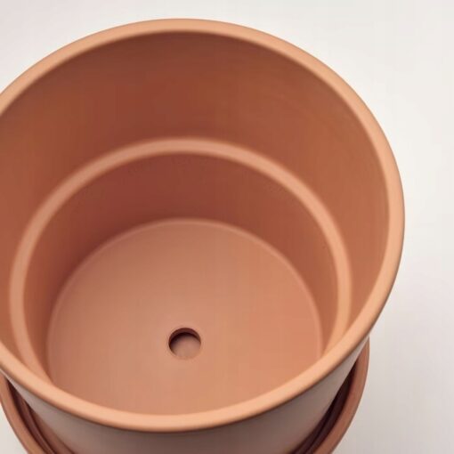 IKEA BRUNBAR DONICZKA Z PODSTAWKĄ TERAKOTA 15 CM - obrazek 3