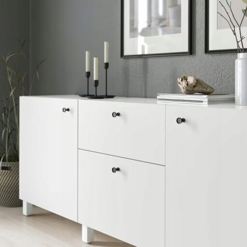 IKEA SKRUVSHULT GAŁKA MEBLOWA ANTRACYT 2 SZT. - obrazek 3