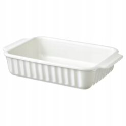 IKEA POETISK NACZYNIE ŻAROODPORNE KREMOWE 30x20 CM