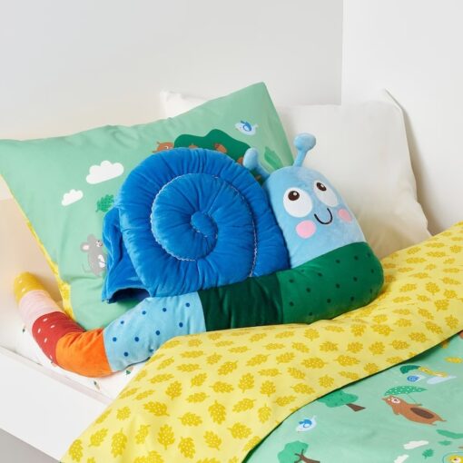 IKEA BRUMMIG PODUSZKA ŚLIMAK KOLOROWA 90x36 CM - obrazek 4