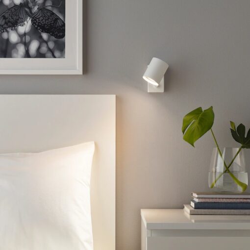 IKEA NYMANE KINKIET LAMPA ŚCIENNA BIAŁY 11 cm - obrazek 2
